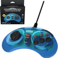 retro-bit SEGA MEGA DRIVE 8 Button Arcade Pad with USB